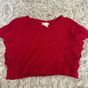 red crop top size small